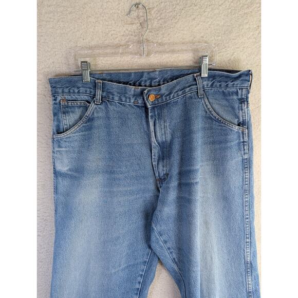 Vintage Round House Jeans Mens 40x30 Blue Straight Leg Medium Wash READ - Picture 9 of 16